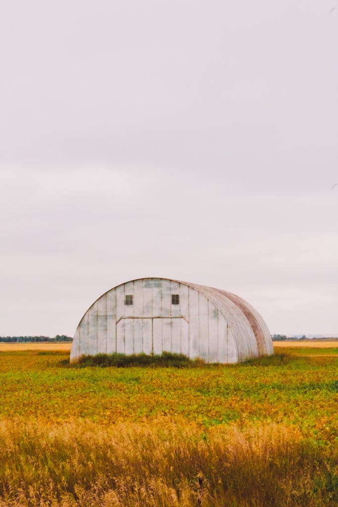 frame of hoop barn
